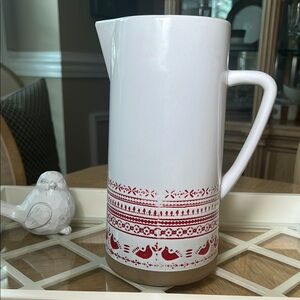 Hearth & Hand Magnolia Nordic Christmas Fair isle Pitcher